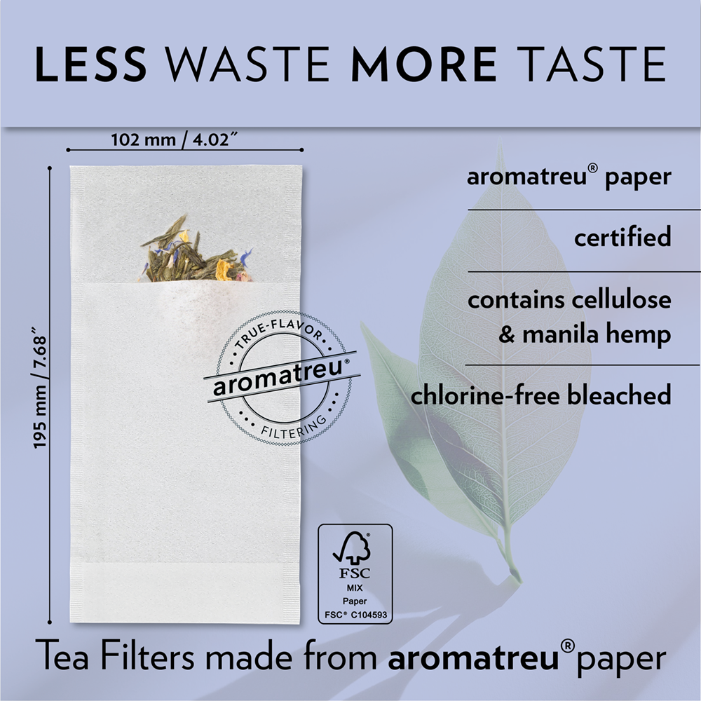 Theefilters Maat XL – Verpakking van 60 Stuks