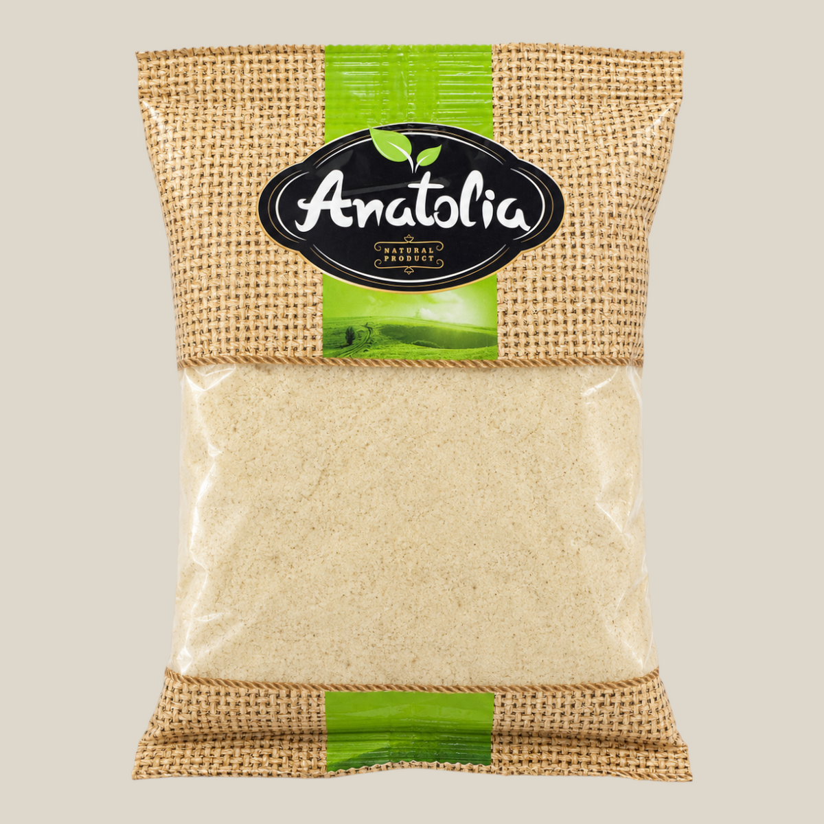 TuanaShop BV geblancheerd amandelmeel in een verpakking van 200 gram met Anatolia merklabel