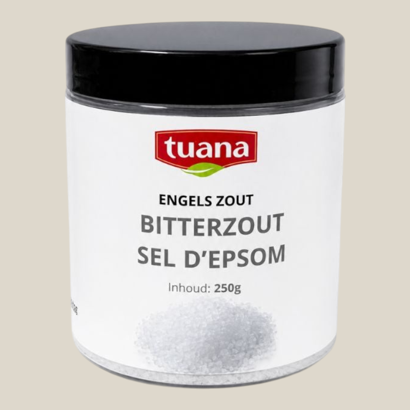 Tuana Epsom Zout (Engels Zout) – magnesiumsulfaat voor baden, voetbaden, lichaamsverzorging en traditionele toepassingen met Epsom zout