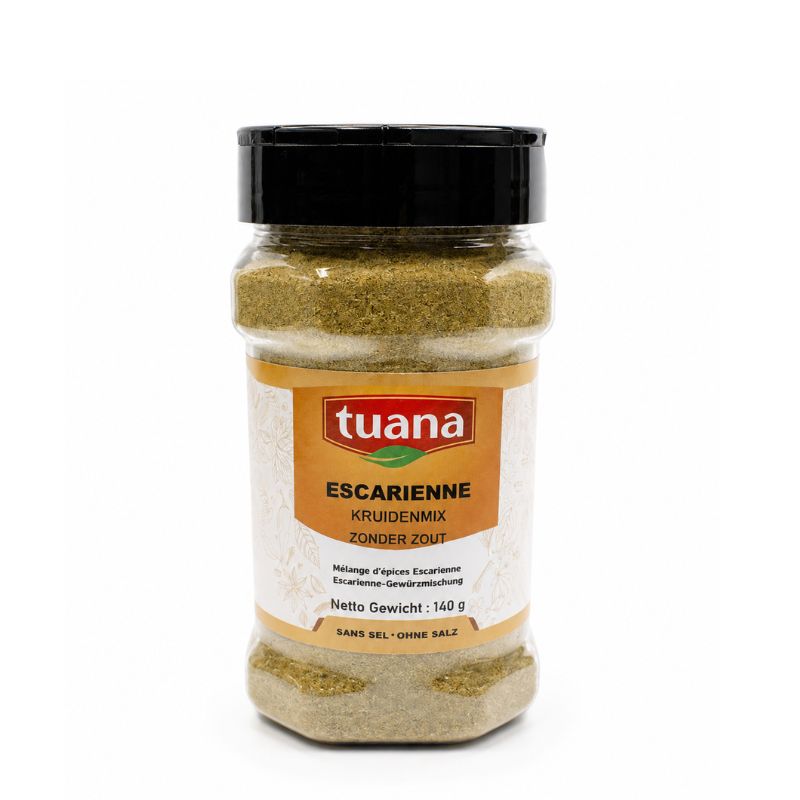 Tuana Escarienne Kruiden – aromatische kruidenmix met gember, tijm en kardemom voor vlees, vis en stoofgerechten