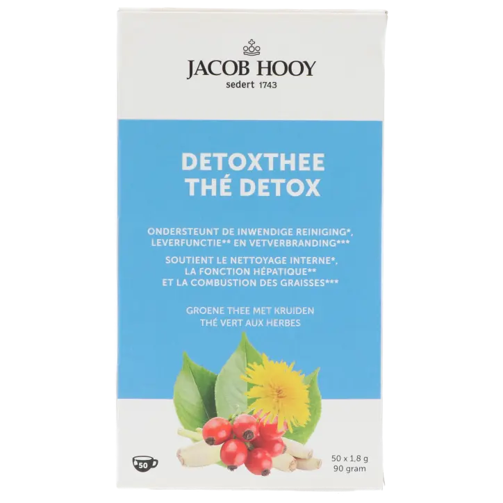 Jacob Hooy Detoxthee - 50 Theezakjes