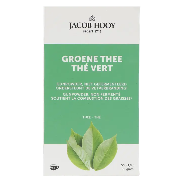 Jacob Hooy Groene Thee - 50 Theezakjes