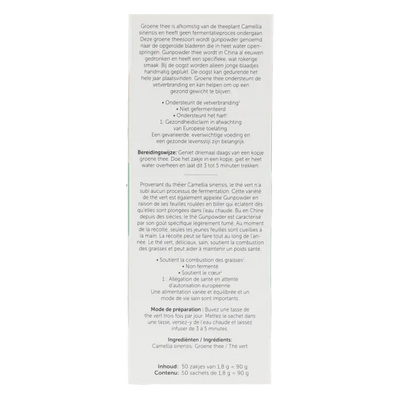 Jacob Hooy Groene Thee - 50 Theezakjes