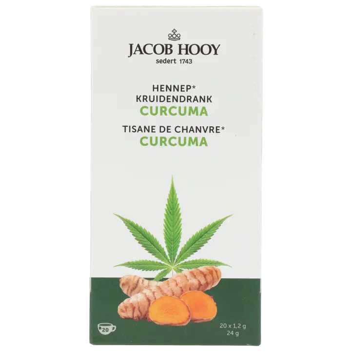 Jacob Hooy Hennep Kurkuma - 20 Theezakjes