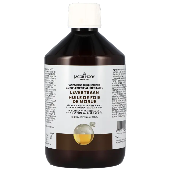 Jacob Hooy Levertraan - 500ml