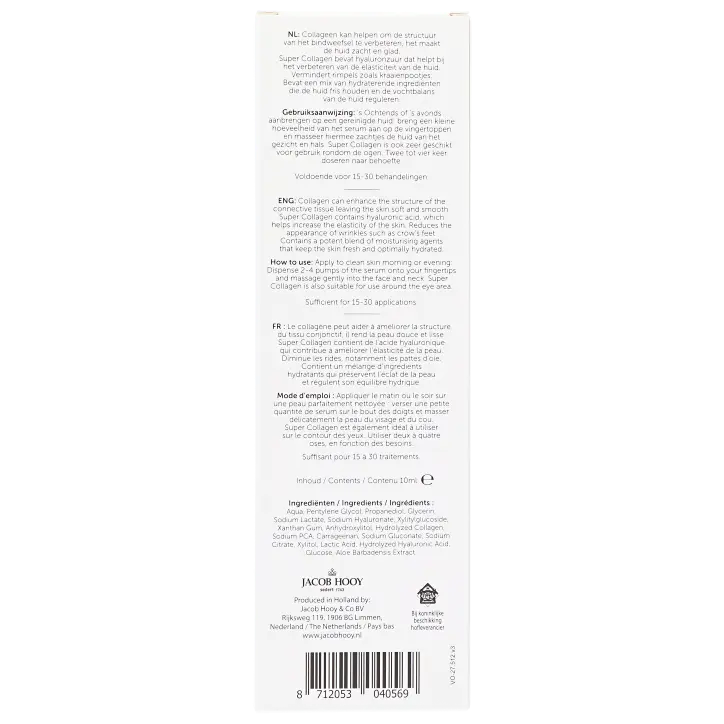 Jacob Hooy Super Collageen Serum - 10ml