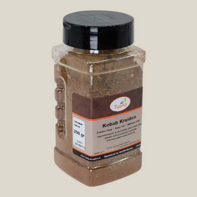 Tuana Kebab Kruiden – kruidige kebab kruidenmix met paprika, komijn en knoflook voor gegrild vlees en marinades