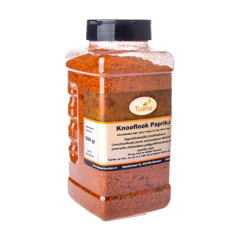 Knoflook Paprika.