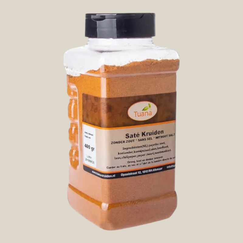 Tuana Saté Kruiden – aromatische kruidenmix voor saté, marinades, satésaus, vlees en grillgerechten met authentieke smaak