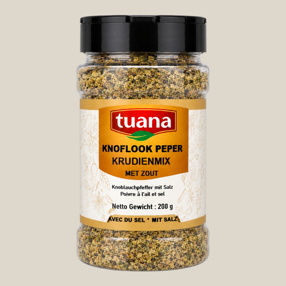 Knoflook Peper Mix Met Zout