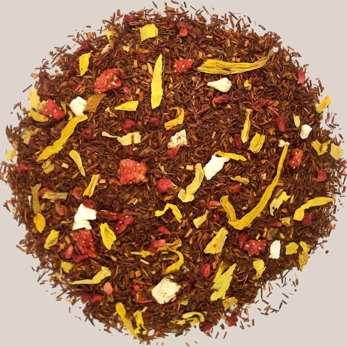 TuanaShop BV Beste Mix thee met rooibos, stukjes aardbei, framboos, ananas en goudsbloembloesem