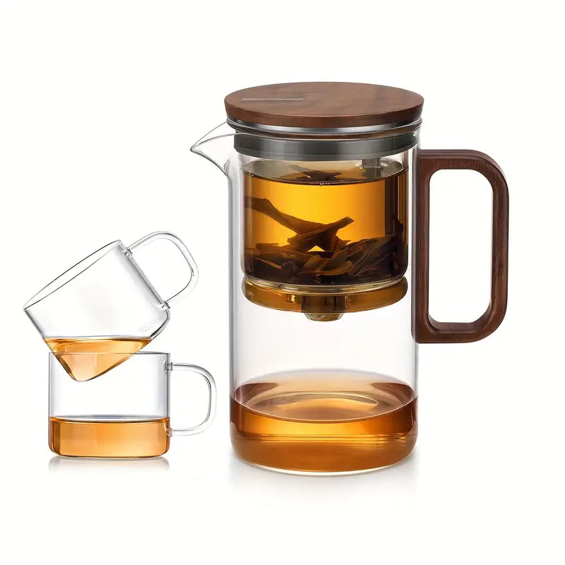 Theepot Set met Walnoot Handvat