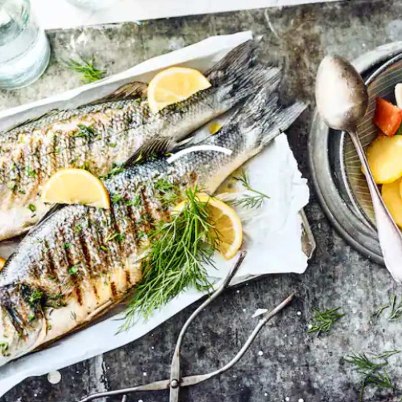 Grill de loup de mer