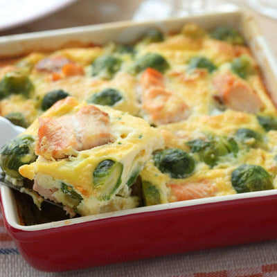 Brussels & Black Garlic Gratin