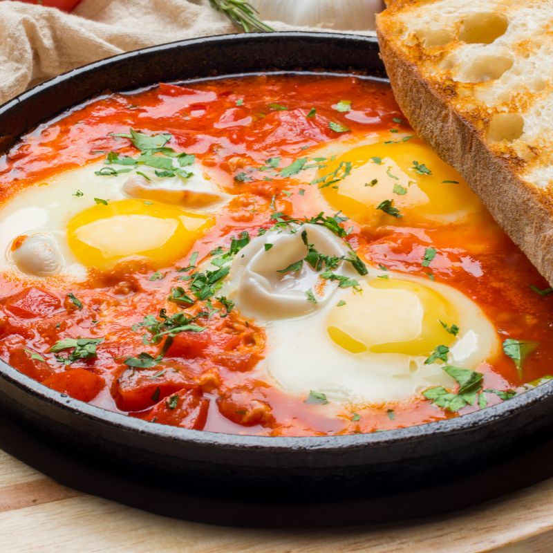 Zuidwestelijke Chorizo Shakshuka