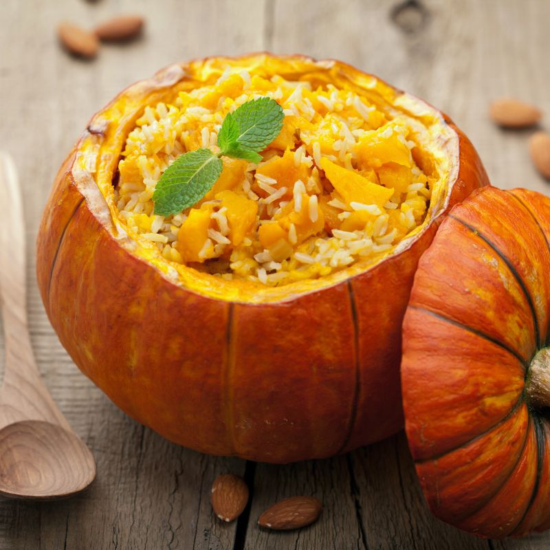 Salie & Geroosterde Pompoen Risotto