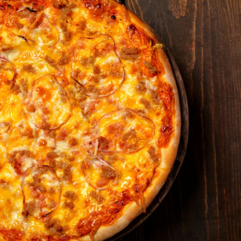 Hatch Chili Cheeseburger Pizza