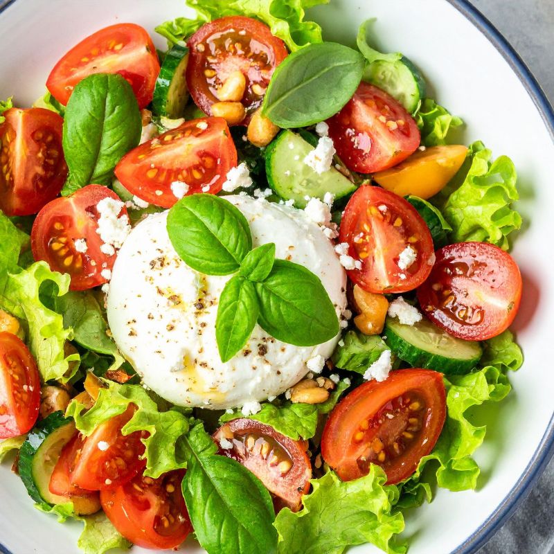 Alles Tomaat en Komkommer Salade