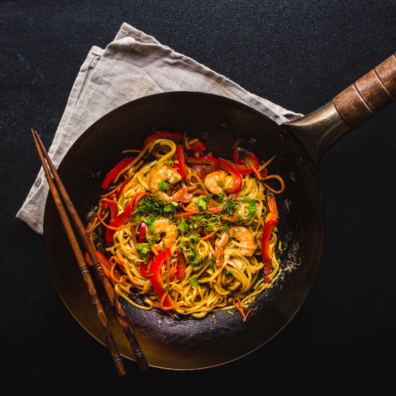 Chinese Vijfkruiden Garnalen Roerbak