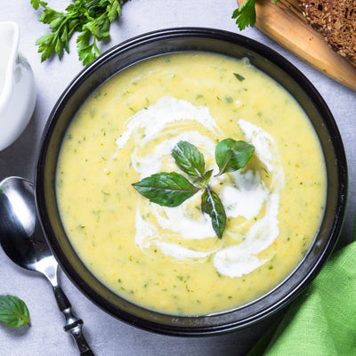 Courgette-Komkommersoep