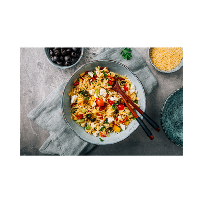 Kruidige Mediterrane Orzo Salade