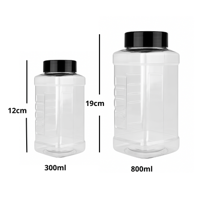 Strooibus Kunststof 800/300 ml met deksel