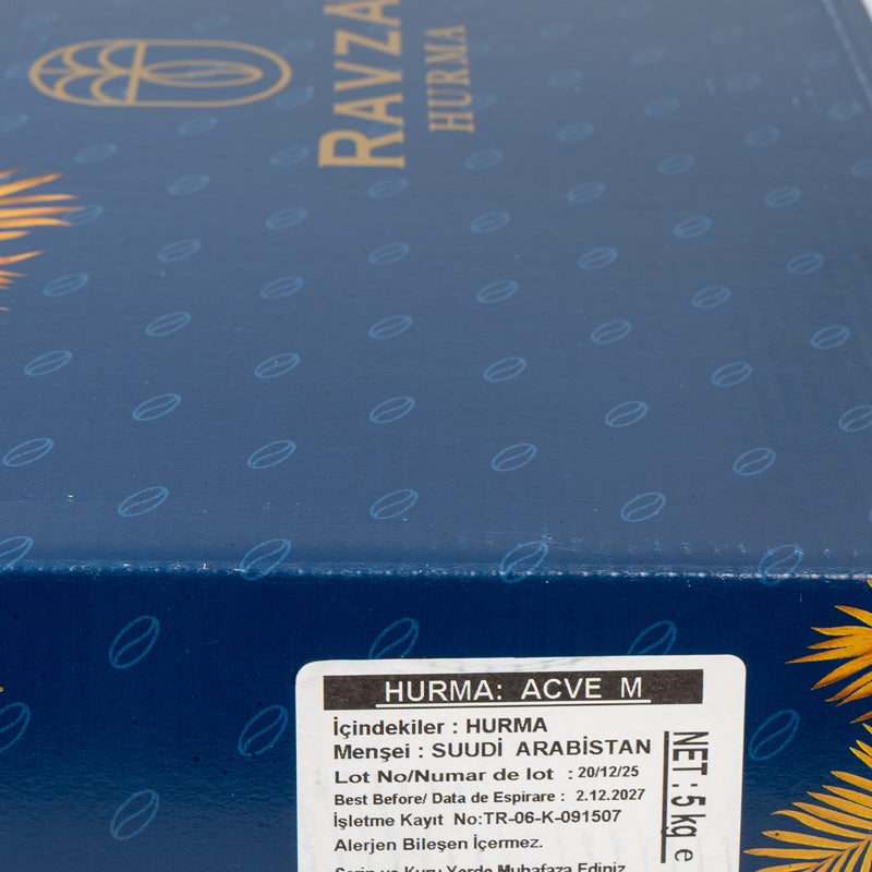 Ajwa dadels - Profeet dadels 5 KG  – Luxe Medine Dadels uit Saudi Arabië