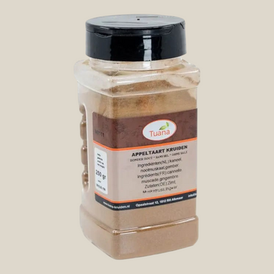 Tuana Appeltaart Kruiden – kruidenmix met kaneel voor appeltaart, gebak, desserts en warme dranken