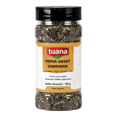 Zwarte Peper Gebroken Fijn