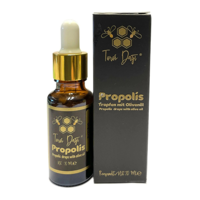 Propolis druppels (tinctuur) met olijf olie Turkije 20ml Toros daği (gebergte) alcohol vrij
