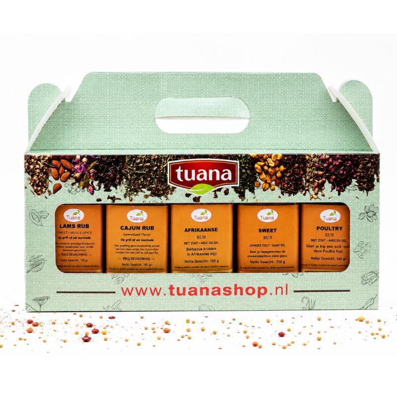 Rub Pakket-B- 5 soorten BBQ Kruidenmixen