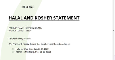 Gelatine Pure Poeder Halal