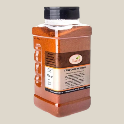 Tuana Tandoori Kruiden – authentieke Indiase kruidenmix voor tandoori kip, vlees, marinades, groenten en ovengerechten met kruidige smaak