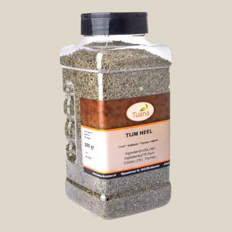 Tuana Tijm Kruiden – aromatische tijm met kruidige smaak voor vlees, vis, aardappelgerechten, soepen en stoofschotels
