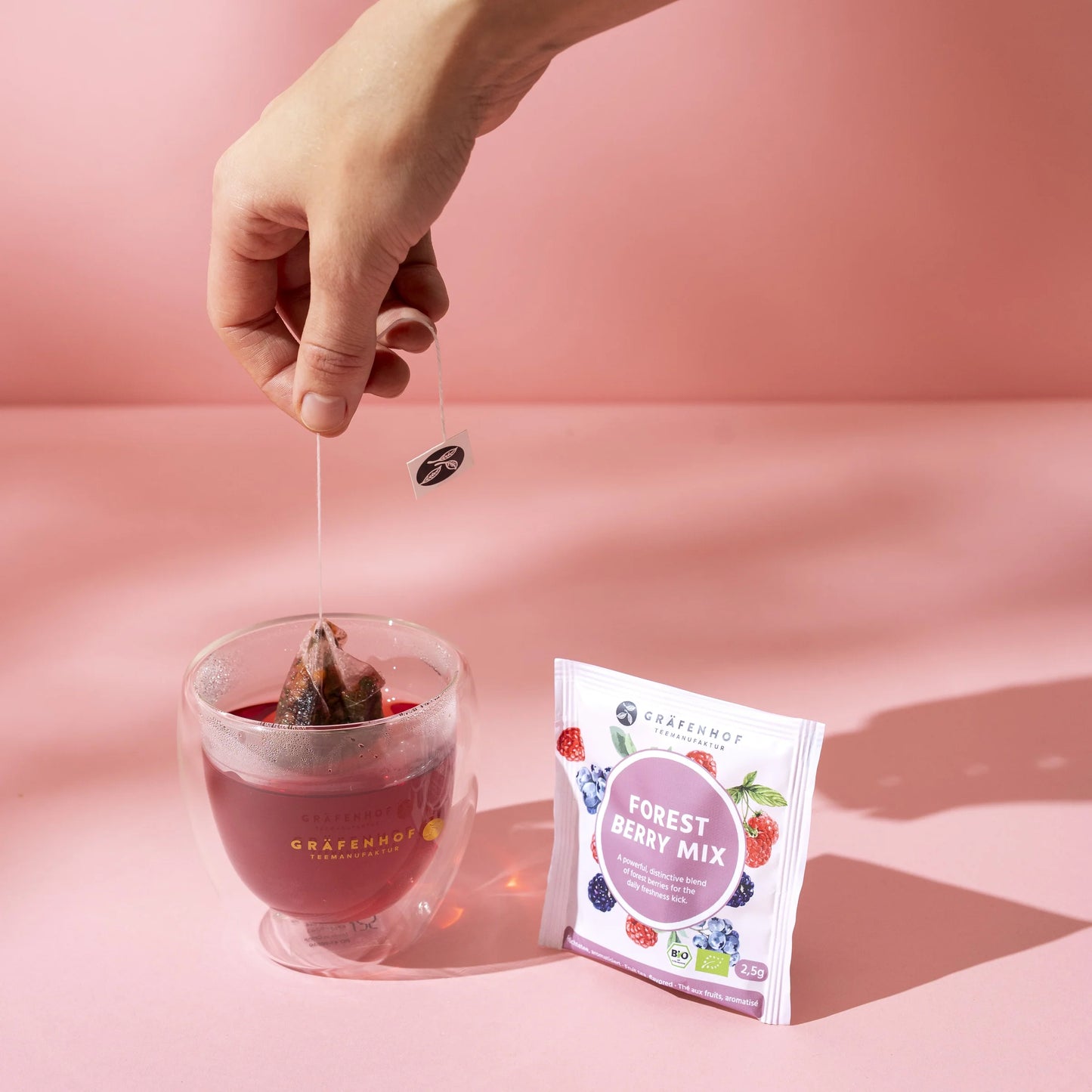 bio Bosbessenmix Thee, 15 piramidezakjes