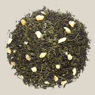 Meloen thee met groene thee, witte thee, meloenstukjes en ananas – fruitige losse thee 50 gram