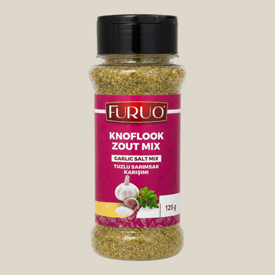 TuanaShop BV Furuo Knoflook Zout Mix kruidenpotje met knoflook, kerrie en chili voor vlees en groenten