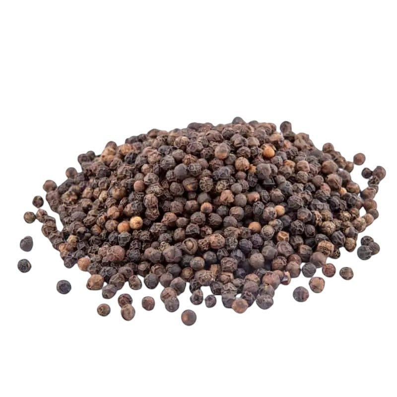 TuanaShop BV hele zwarte peperkorrels met een krachtige en aromatische smaak voor diverse gerechten