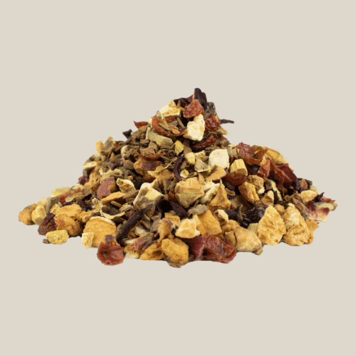 TuanaShop BV Christmas Punch fruittheemelange met kaneel, appel, sinaasappel en kruidnagel voor de feestdagen